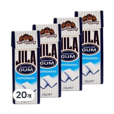 JILA 페퍼민트 껌 시원한 청량감 22g 20개