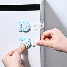 트렌디워크 서랍 안전잠금장치 밴드형, 6개, 블루