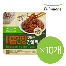 [풀무원] 매콤간장 꼬들무장아찌 (220gX1EA) 10개, 220g
