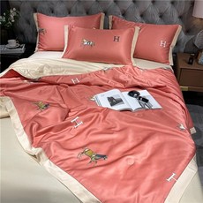 얇은극세사침대커버세트