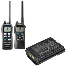 양방향 라디오 배터리 Icom BP-245 IC-M71 유로 플러스용 2100mAh 15.54Wh 7.40V, [01] Black, 01 Black, 1개