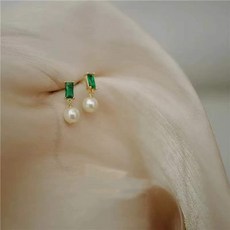 에메랄드진주귀걸이