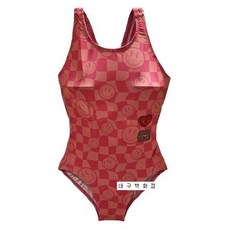 레노마(swim&gym) 레노마수영복 GS2D801 여아동 X백 스마일 실내 수영복, PK(핑크) 80