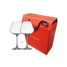 레만글라스 와인잔 오노머스트 62CL 2개 둘리 레드 화이트 크리스탈, 620ml