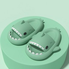 상어 캐리터 디자인 여름 실내실외 슬리퍼 샌들 남녀 공용