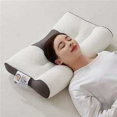 ANYOU 사계절 베이직 베개 고밀도 메모리폼 경추 베개, 1개, 회색