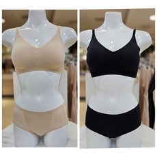 [쇼핑점] 비비안 부드럽고 매끈한 날개 소프트한 매쉬 인컵 터치가 편안한 심리스 퓨징 브라 팬티 세트 BR1848A BP1848A