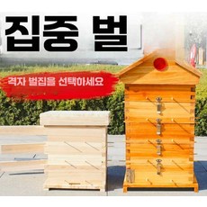 양봉통 양봉틀 벌집 사각상자 사각벌통 양봉 채집 토종벌통 조립식, 플랫 5층 보일왁스 상자 (5층 관찰창 포함)