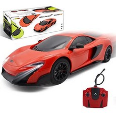 QUN XING 원격 제어 자동차 Mclaren은 공식적으로 118 RC 스포츠카 모델 자동차 차량 Rc Cars for Boys Ag, Orange_One Size, Orange_One Size, Orange