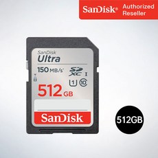샌디스크코리아 공식인증정품 SD메모리카드 SDXC ULTRA 울트라 DUNC 512GB, 1개