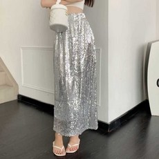 스팽글바지 밴딩 와이드 파티 공연 무대의상 팬츠