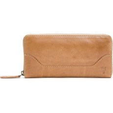 FRAYE 멜리사 지퍼 어라운드 가죽 지갑, Beige_One Size, 1개