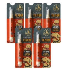 더펫원츠 고양이 치카펜 2개 냥치카펜 고양이치약 고양이칫솔 일체형, 강아지용 5개