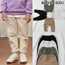 [KICO] (기모)피치 면배기팬츠 4컬러 5~17호까지 아동바지