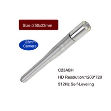 HD 1280*720 셀프 레벨링 밸런스 512hz 송신기 23mm 카메라 헤드 하수관 검사 카메라 12 LED 포함, 1개