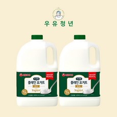 서울우유 순수무가당 더진한 플레인요거트 시리얼 당무첨가 그릭요거트메이커2.45L X2입, 2.45l, 2개