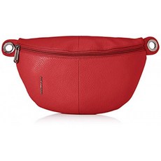 Mandarina Duck Damen Mellow Leather Bum Bag / Nero Kuriertasche Rot (Flame Scar