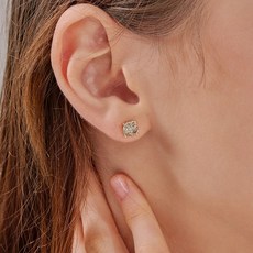 꼬냑다이아원터치귀걸이