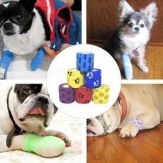 반려동물 애완동물 자가 접착식 테이프 밴드 강아지 고양이 부상, A_블루, 1개
