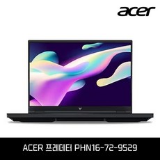 에이서 프레데터 헬리오스 네오 16 PHN16-72-9529 RTX4060 인텔 14세대 i9 게이밍노트북 추천, 에이서 프레데터 PHN16-72-9529, Free DOS, 32GB, 1TB, 블랙