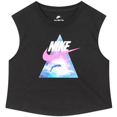 나이키 우먼스 SportWear 민소매 나시티 NS우먼스 Muscle Crop 탱크 탑 블랙