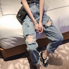 Myshe 여름 임부복 빅사이즈 편안한 여성용 9부 청바지 BRSQi4 YSZ714nz03