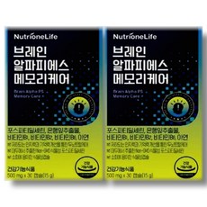 뉴트리원 브레인 알파 피에스 메모리케어, 30정, 2박스