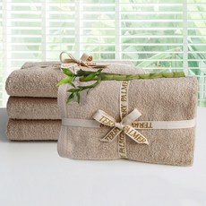 테리파머 항균 무형광 뱀부얀 대형 유아 수건 230g 50x100 수건세트 밤부 아기 타올 유아목욕타월, 6개, 클라우드베이지