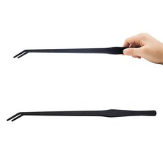 물멍 고급형 수초 핀셋 38cm 블랙 검정 곡선형 곡 곡형, 1개