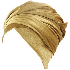 Qhome cap 럭셔리 엑스트라 롱 튜브 인도 Headwrap 스카프 타이 내기 벨벳 터번 히잡 헤드 랩
