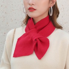 쁘띠스카프 동일한타입 스카프 단색 넥워머 활용성굿 인테리어 니트 숄 여성겨울옷