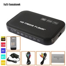 [해외] 1080 P 풀 HD HDD 미디어 플레이어 입력 SDUSBHDD 출력 HDMIAVVGAAVYPBPR 지원 DIVX AVI RMVB MP4 멀티미디어 플레이어, 상세내용표시