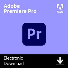 Adobe Premiere Pro 비디오 편집 및 제작 소프트웨어 자동 갱신 기능이 있는 12개월 구독 PCMac, Subscription (PC/Mac)