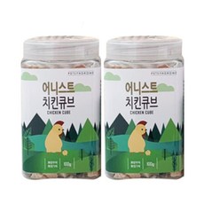 어니스트 치킨큐브 고양이 동결건조 간식 100g, 닭가슴살, 2개