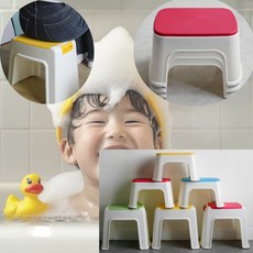 목욕 의자 욕실 변기 발판 유치원 어린이 미끄럼방지, 옐로우핑크 랜덤, 소, 옐로우핑크 랜덤