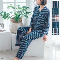 수면잠옷스트라이프피치기모잠옷드림 TOP01