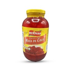Buenas 코코넛 젤 Nata De Coco 레드 시럽 907g 1팩, Buenas 코코넛 젤 Nata De Coco 레드 시