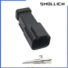 전기 커넥터 2S 핀 DT06 블랙 암페놀 2 자동 전선 세트 2P 도장 도이치 방수 DT 1 DT04 시리즈, Follow me cheaper 2, 1 Set