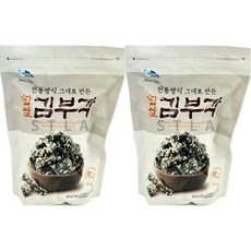 씨위드 C-WEED 찹쌀 김부각 250g | 전통방식 그대로 만든 술안주 안주 주전부리 간식 김과자 | C-WEED Seaweed Chips with Rice, 2개