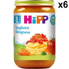 Hipp 이유식 5개월 이상 스파게티 볼로네제 220g x6, 6개