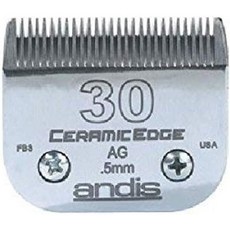 Andis 스테인리스 스틸 프로 품질 그루밍 세라믹 에지 클리퍼 블레이드 사이즈 30 .5mm 1698964, 1개