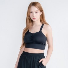 뒤란 뒤란 시원하고~신축성 굿~가벼운 착용감~셔링 에어핏 브라탑 DTF1S-1180