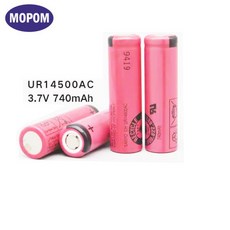 전기 면도기 칫솔 배터리 리튬 이온 충전식 UR14500AC BR AUN S5 S6 S7 시리즈용 3.7V 740mAh, 01 1PCS, 1개