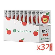 네츄럴코어 치즈춥스 10P*3개 강아지간식 애견간식, 사과, 3개