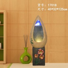인테리어분수 순환 흐르는물 분수 행운 풍수지리 재물을부르는 장식용산 이사 인테리어 공예 스탠드식 가습기 소품, T14-17018미색 스몰 바닥 좌석