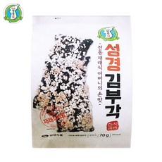 예이니식품 지도표 성경 김부각 1개(70gx1개) 등산여행나들이식품튀김고추다시마, 1개, 70g