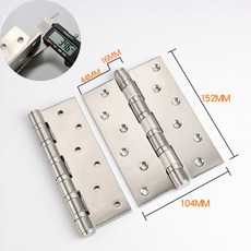 자바라 경첩 304스테인레스 6inch8inch베어링 우드도어 접이식 금속 대문 두꺼운 2개, T01-6inch스테인레스 경첩, 기본
