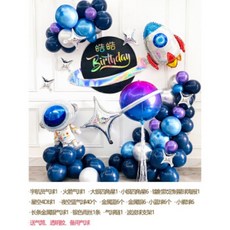 어린이 생일 레이아웃 풍선 아기 돌 테마 파티 장식 소년 소녀 100 일 사용자 정의 배경 벽 공간 시리즈, 단일상품