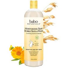 Babo Botanicals Moisturizing Baby 2-in-1 Bubble Bath Wash with Natural Oatmilk and Organic Calendu, One Color_15 Fl Oz Pack of 1, 상세 설명 참조0