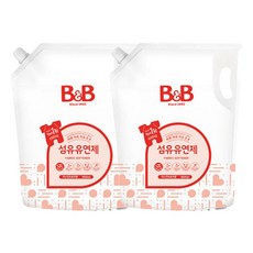 비앤비 섬유유연제 자스민향 리필형 1800ml, 2개